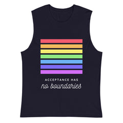 Acceptance Has No Boundaries Muscle Top
