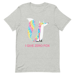 I Give Zero Fox Glitter T-Shirt
