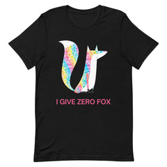 I Give Zero Fox Glitter T-Shirt