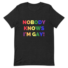 Nobody Knows I'm Gay! T-Shirt