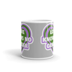 Love Knows No Gender Genderqueer Mug