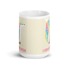 I Give Zero Fox Glitter Mug