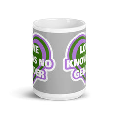 Love Knows No Gender Genderqueer Mug