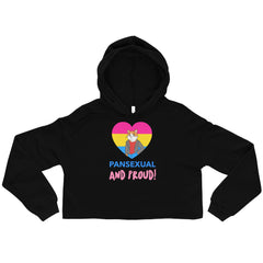 Pansexual And Proud Crop Hoodie