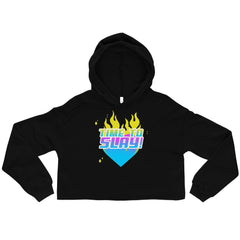 Time To Slay! Crop Hoodie