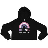 Being Proud Of Who I Am! Crop Hoodie