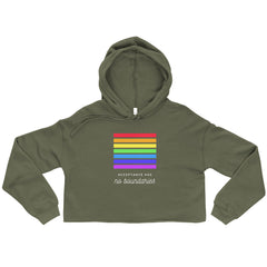 Acceptance Has No Boundaries Crop Hoodie