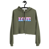 Alternative Genderfluid Love Crop Hoodie