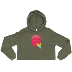 Gay Icecream Crop Hoodie