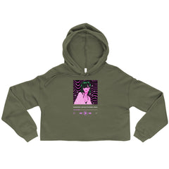 Guaranteed, I Can Blow Your Mind...Mwah! Crop Hoodie