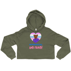 Intersexual And Proud Crop Hoodie