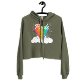 Pride Rainbow Crop Hoodie