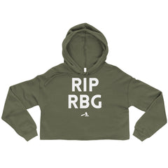 RIP RBG Crop Hoodie