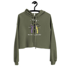 They Non-Binary Friends Crop Hoodie