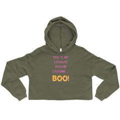 This Is My Straight Person ...Boo! Crop Hoodie