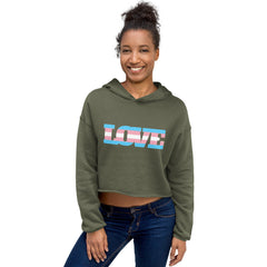 Transgender Love Crop Hoodie
