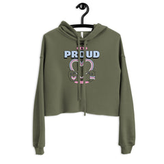 Trans & Proud Crop Hoodie