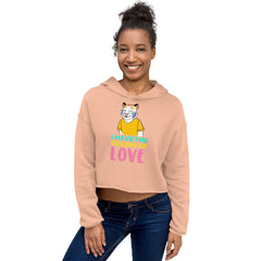 I Have The Color Of Love Crop Hoodie