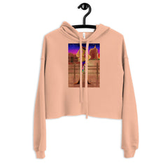 Gay Cowboy At Sunset Crop Hoodie