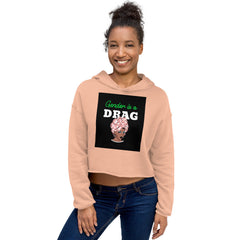 Gender Is A Drag Crop Hoodie