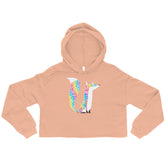 Glitter Fox Crop Hoodie