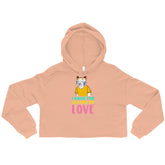 I Have The Colors Of Love Crop Hoodie