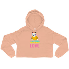 I Have The Colors Of Love Crop Hoodie