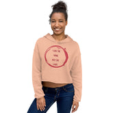 I Like The Wine Not The Label Pansexual Crop Hoodie