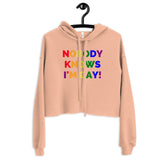 Nobody Knows I'm Gay! Crop Hoodie