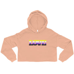 Non-Binary Love Crop Hoodie