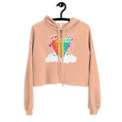 Pride Rainbow Crop Hoodie