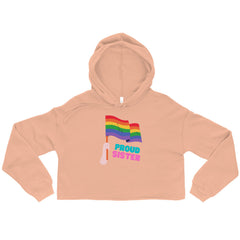 Proud Sister Crop Hoodie