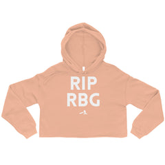 RIP RBG Crop Hoodie