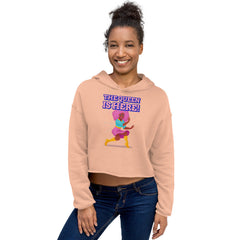 The Queen Is Here Crop Hoodie