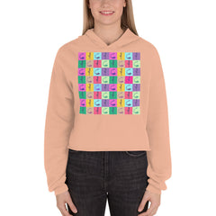 Vibrator Pop Art Crop Hoodie