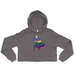Gay Geek Crop Hoodie