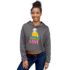 I Have The Color Of Love Crop Hoodie