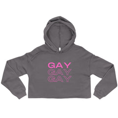 Gay Gay Gay Crop Hoodie