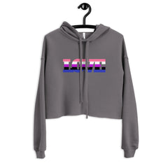 Genderfluid Love Crop Hoodie