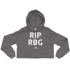 RIP RBG Crop Hoodie