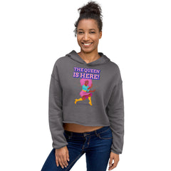 The Queen Is Here Crop Hoodie