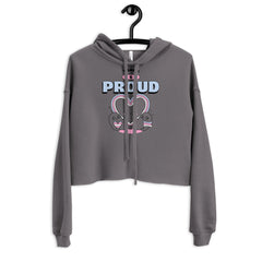 Trans & Proud Crop Hoodie