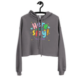 Here To Slay! Pride Queen Crop Hoodie