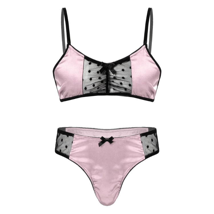 2-Piece Silky Satin Halter Pajama Set