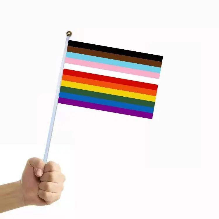 100 Handheld LGBT Pride Flags