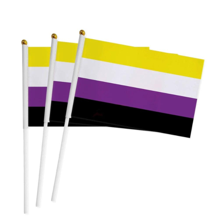 100 Handheld LGBT Pride Flags