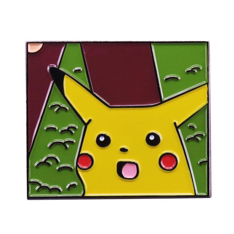 Pikachu Meme Enamel Pin