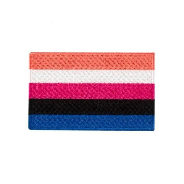 Genderfluid Flag Iron On Embroidered Patch