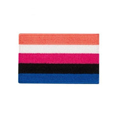 Genderfluid Flag Iron On Embroidered Patch
