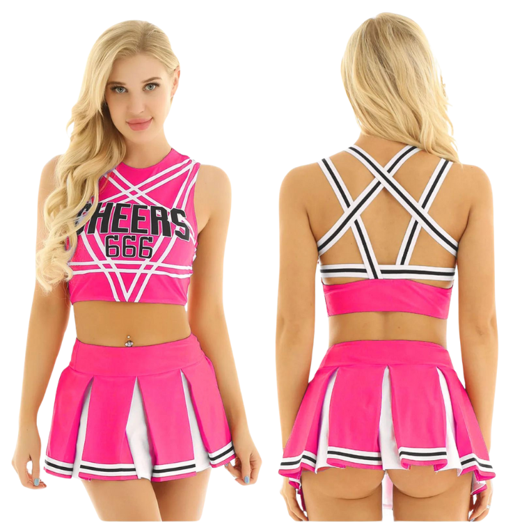 666 Cheers Cheerleading 2-Piece Outfit